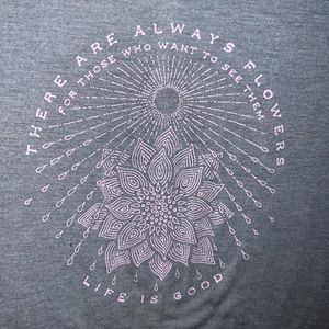 Womens XXL life is good long sleeve shirt